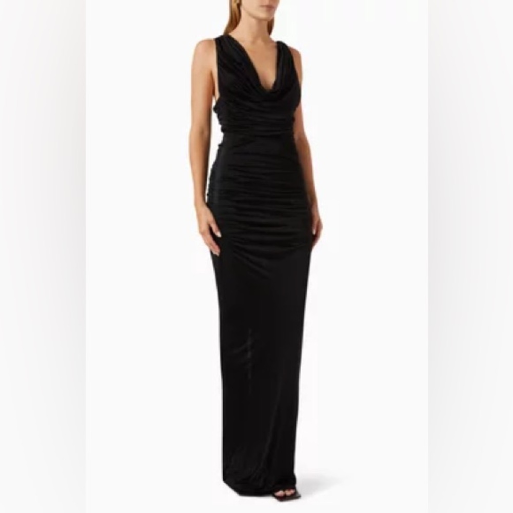 Gauge81 Black Maxi Dress